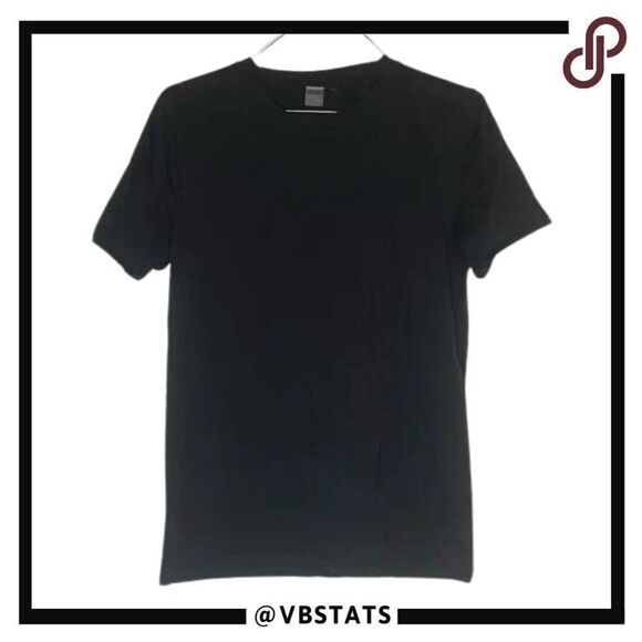 M Active Black Short Sleeve Soft Cotton Tee Shirt in Size Medium - Picture 1 of 5